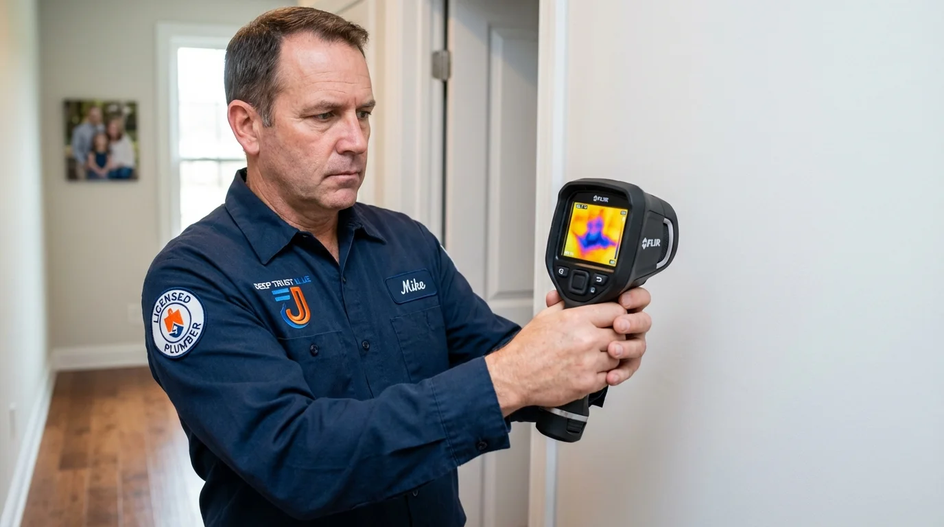 Thermal imaging leak detection by Johns Plumbing LLC in Lithopolis